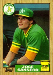 1987 Topps Baseball Cards      620     Jose Canseco
